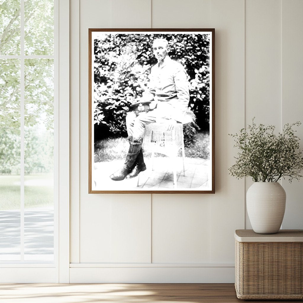 Historic Lt. Von Mucke in Berlin Print, Vintage Art