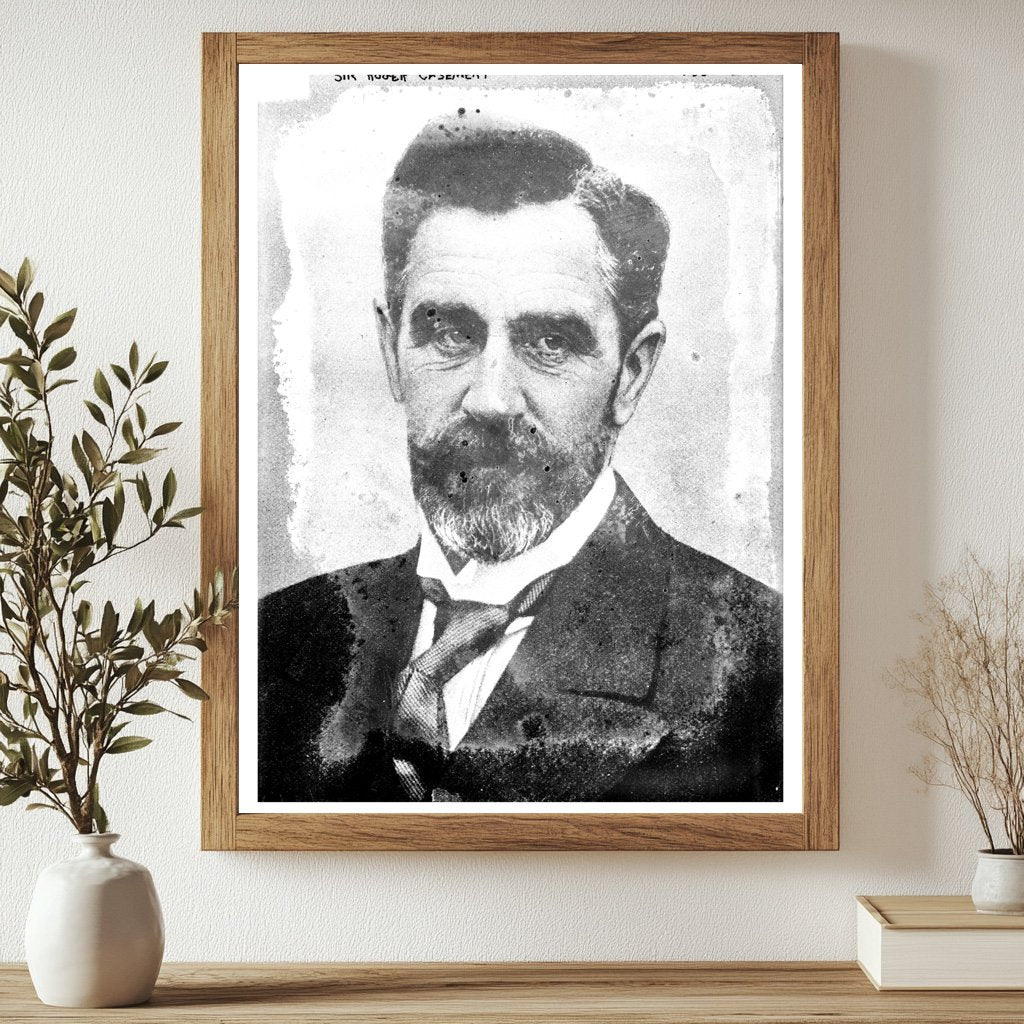 Historic Sir Roger Casement Print, Vintage Art
