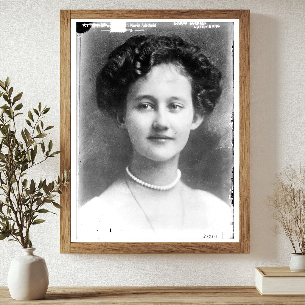 Historic Grand Duchess Luxemburg Print, Vintage Art