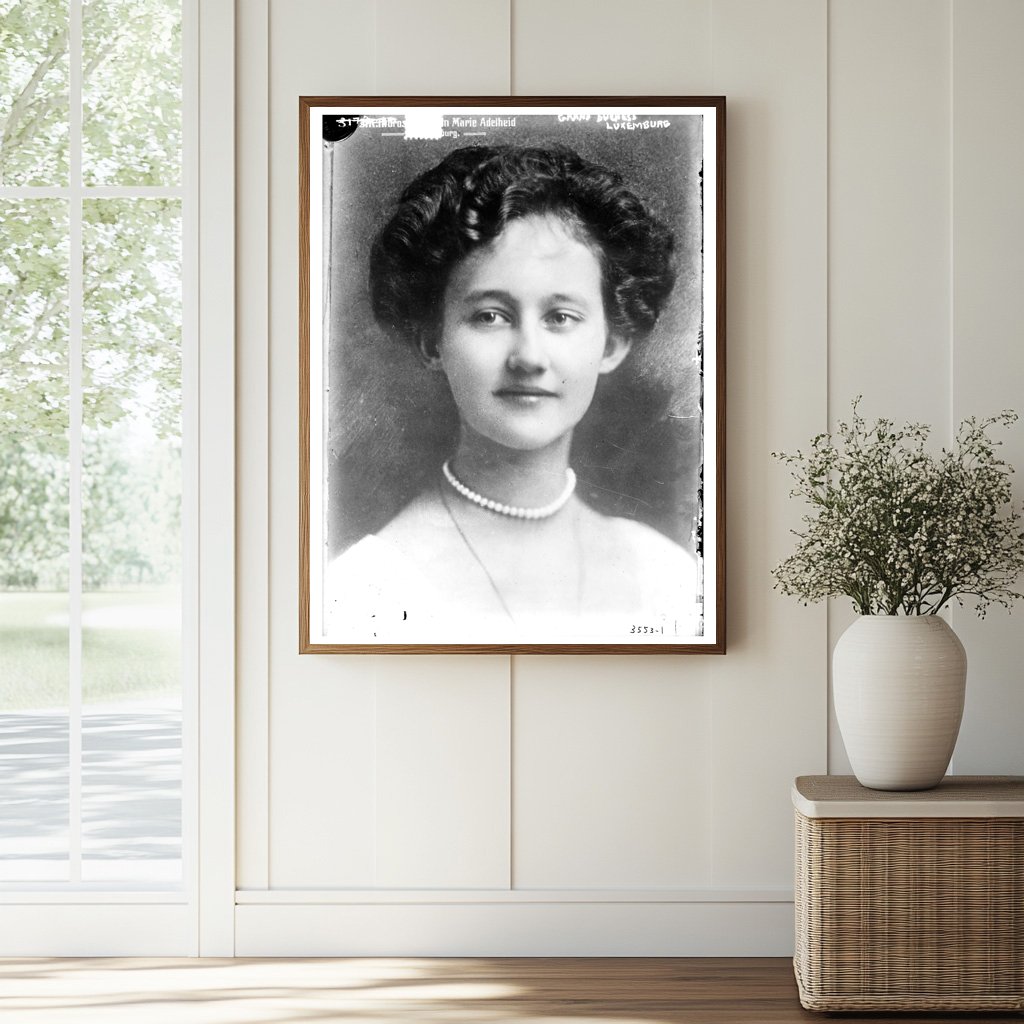 Historic Grand Duchess Luxemburg Print, Vintage Art