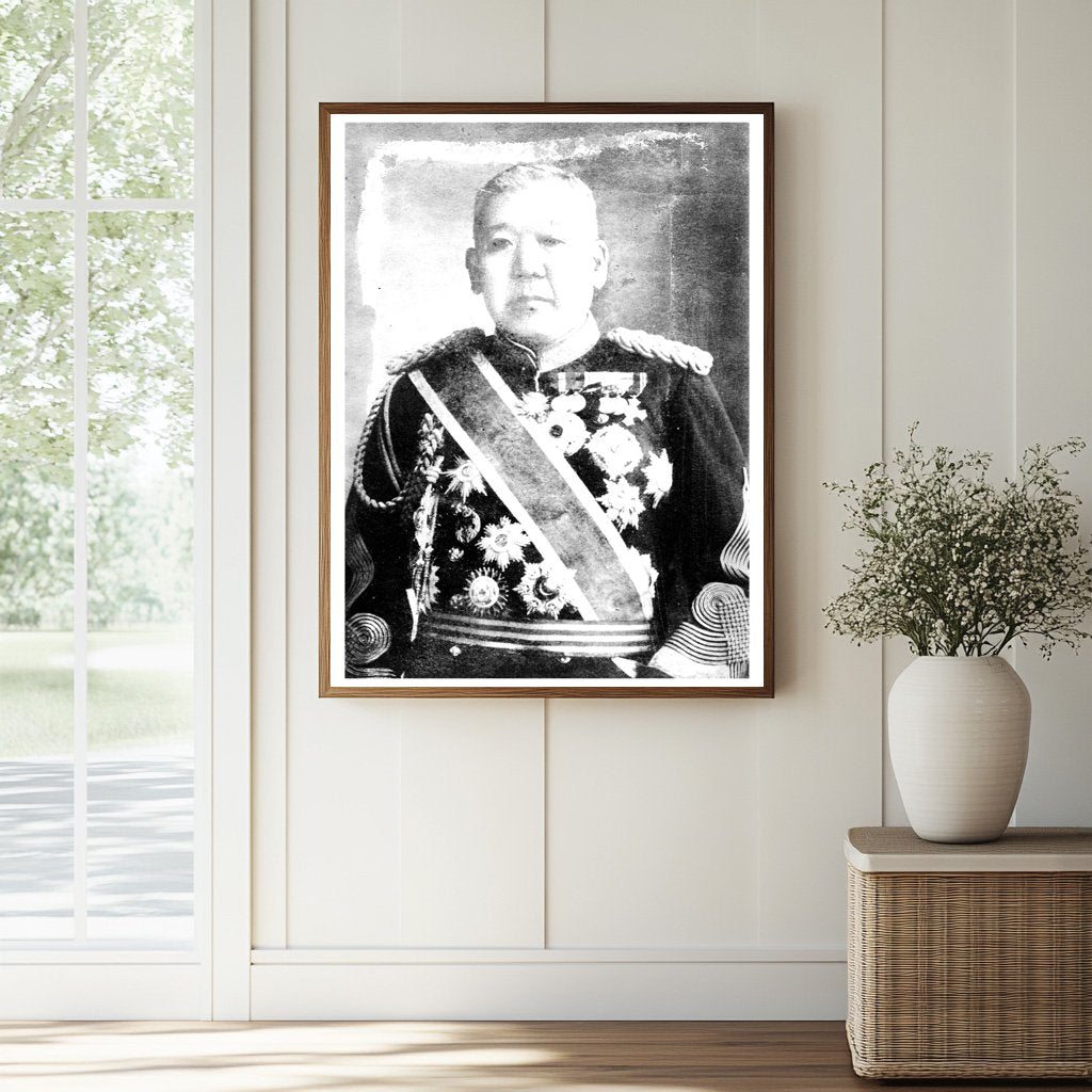 Historic Iwao Oyama Print, Vintage Art