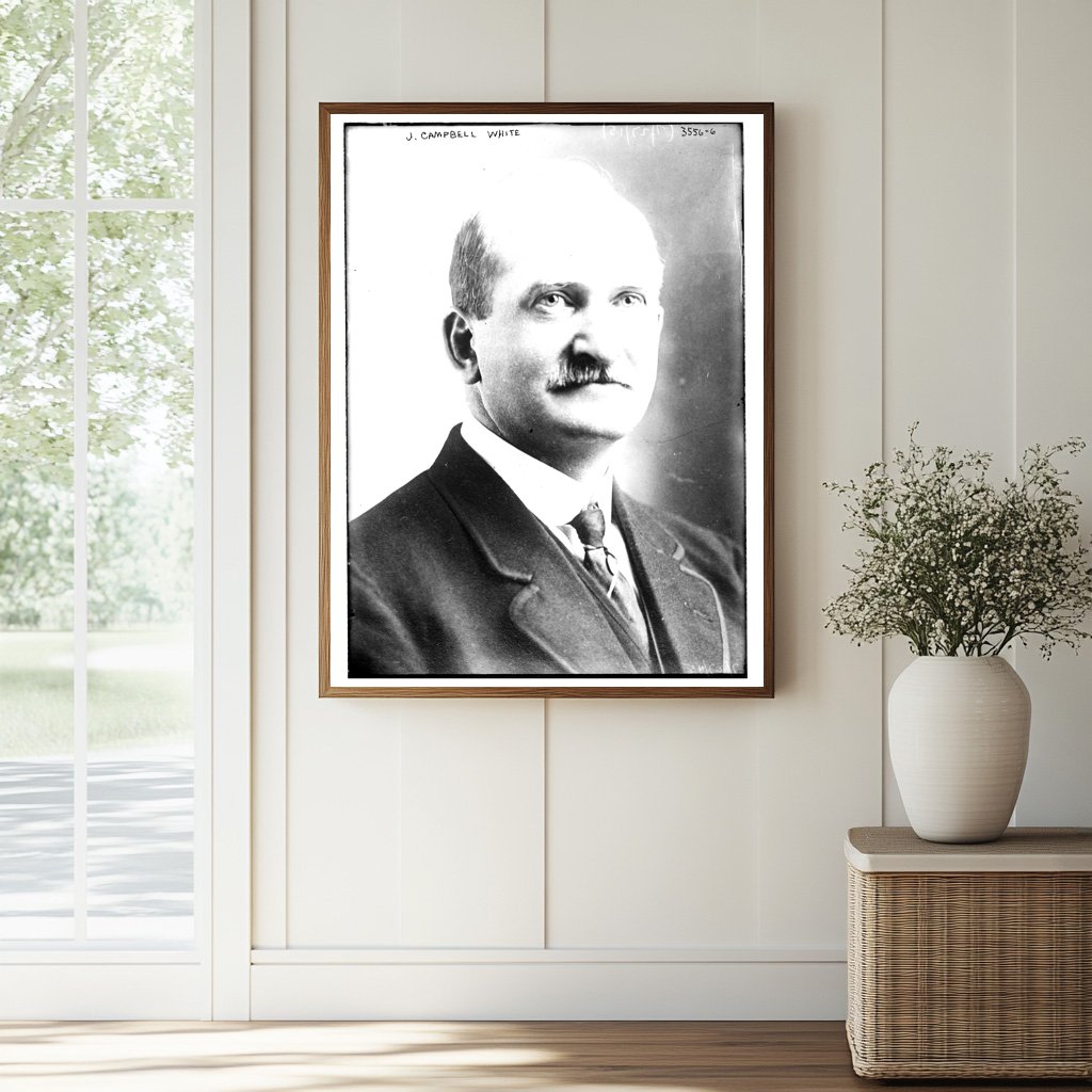 Historic J. Campbell White Print, Vintage Art