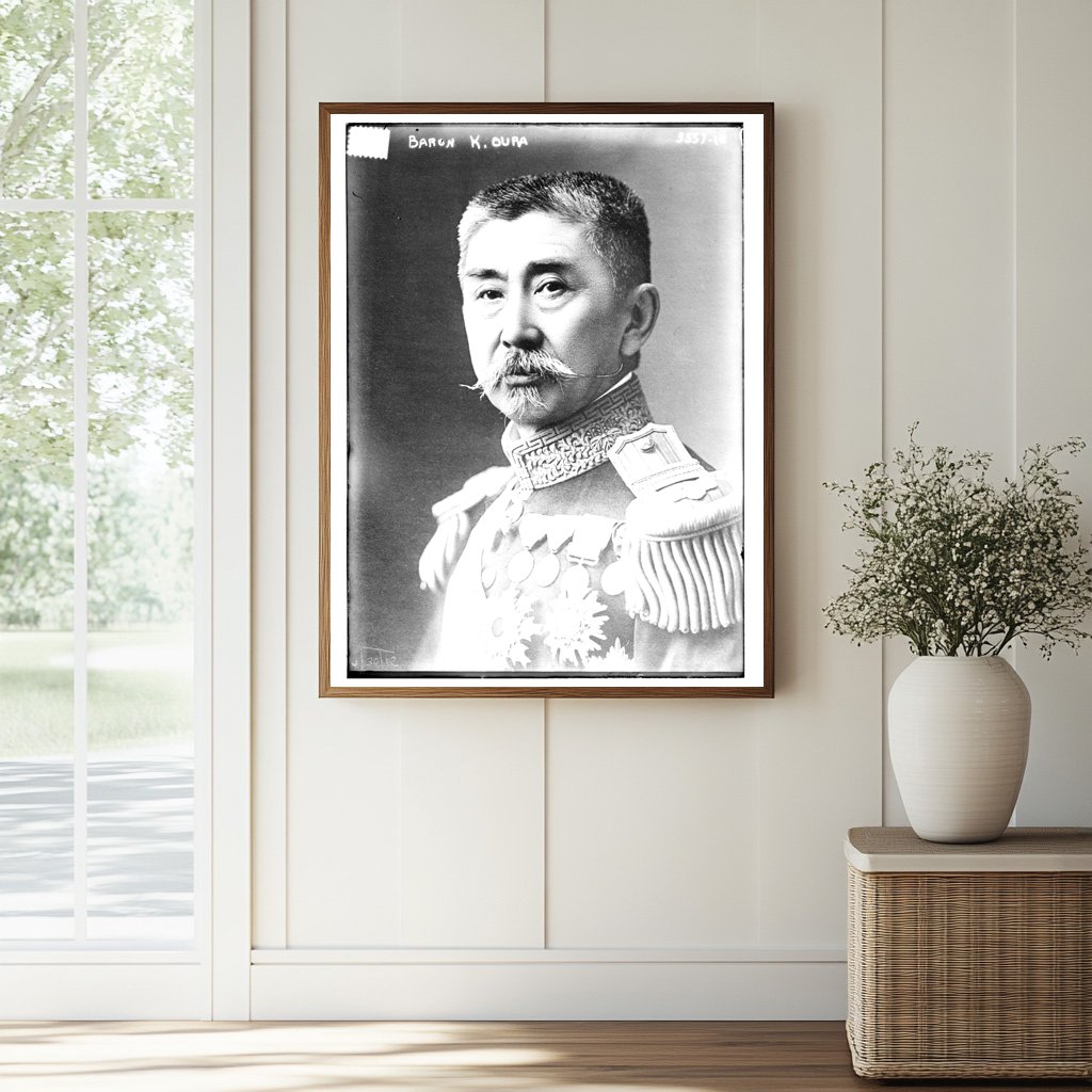 Historic Baron K. Oura Print, Vintage Art