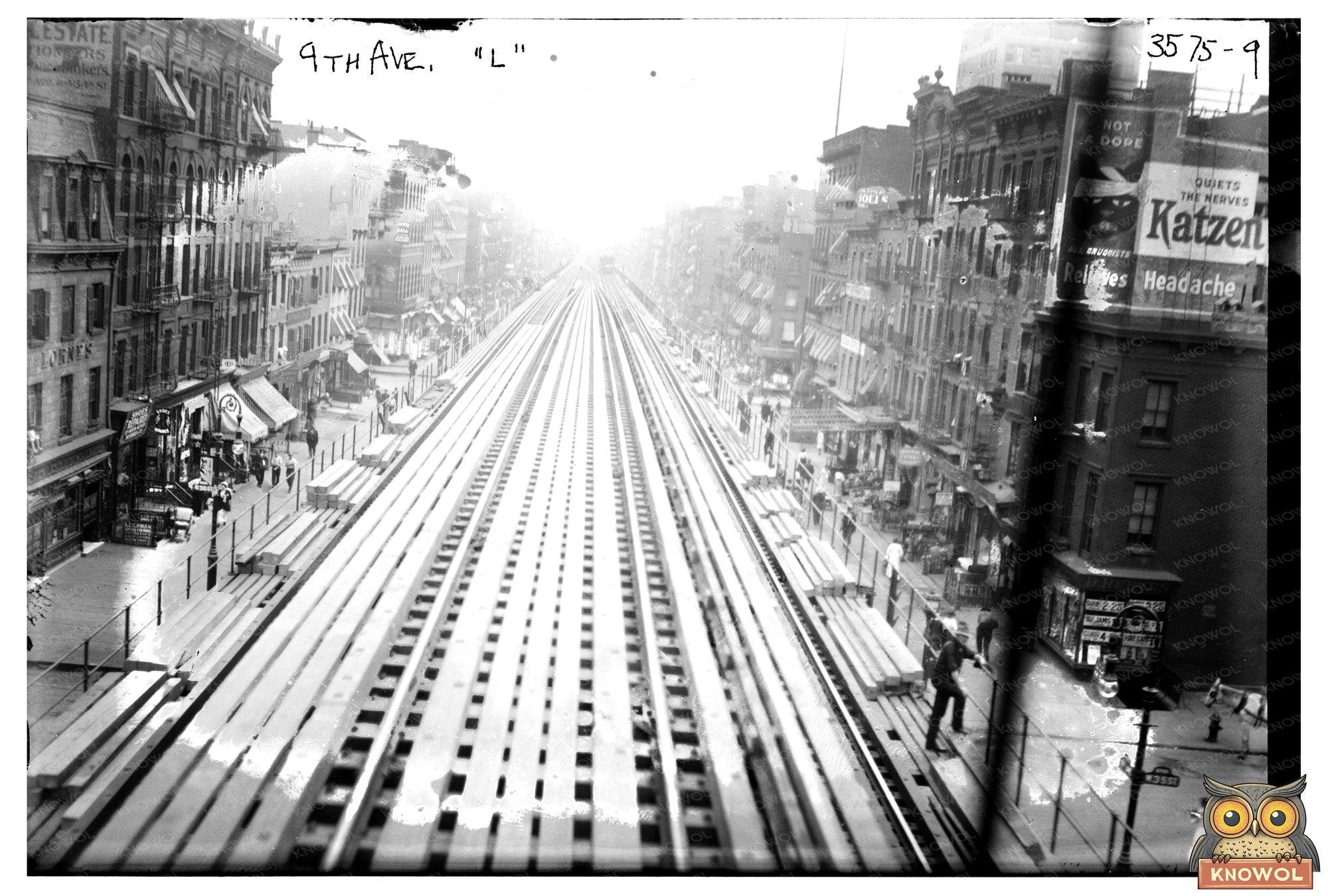 Historic 9th Ave. L Train Tracks, Circa 1915