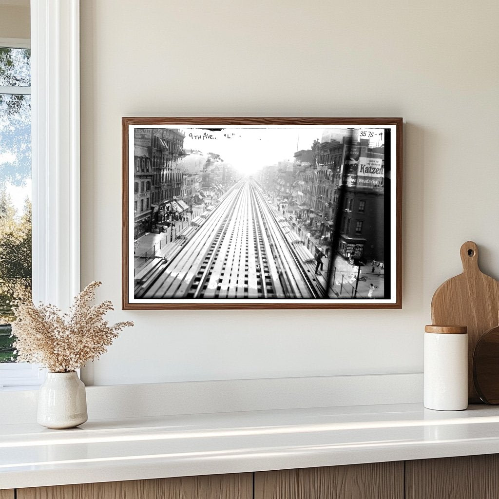 Historic 9th Ave. L Train Tracks, Circa 1915