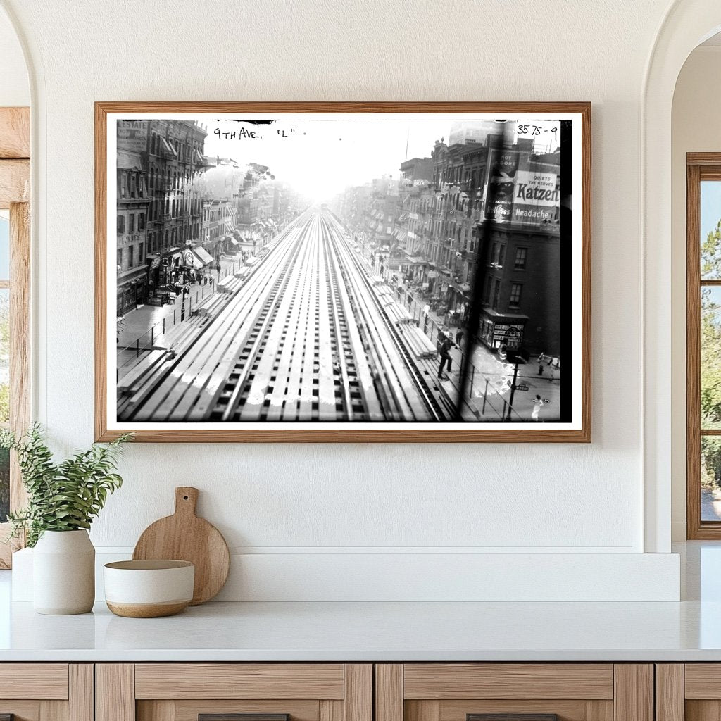Historic 9th Ave. L Train Tracks, Circa 1915