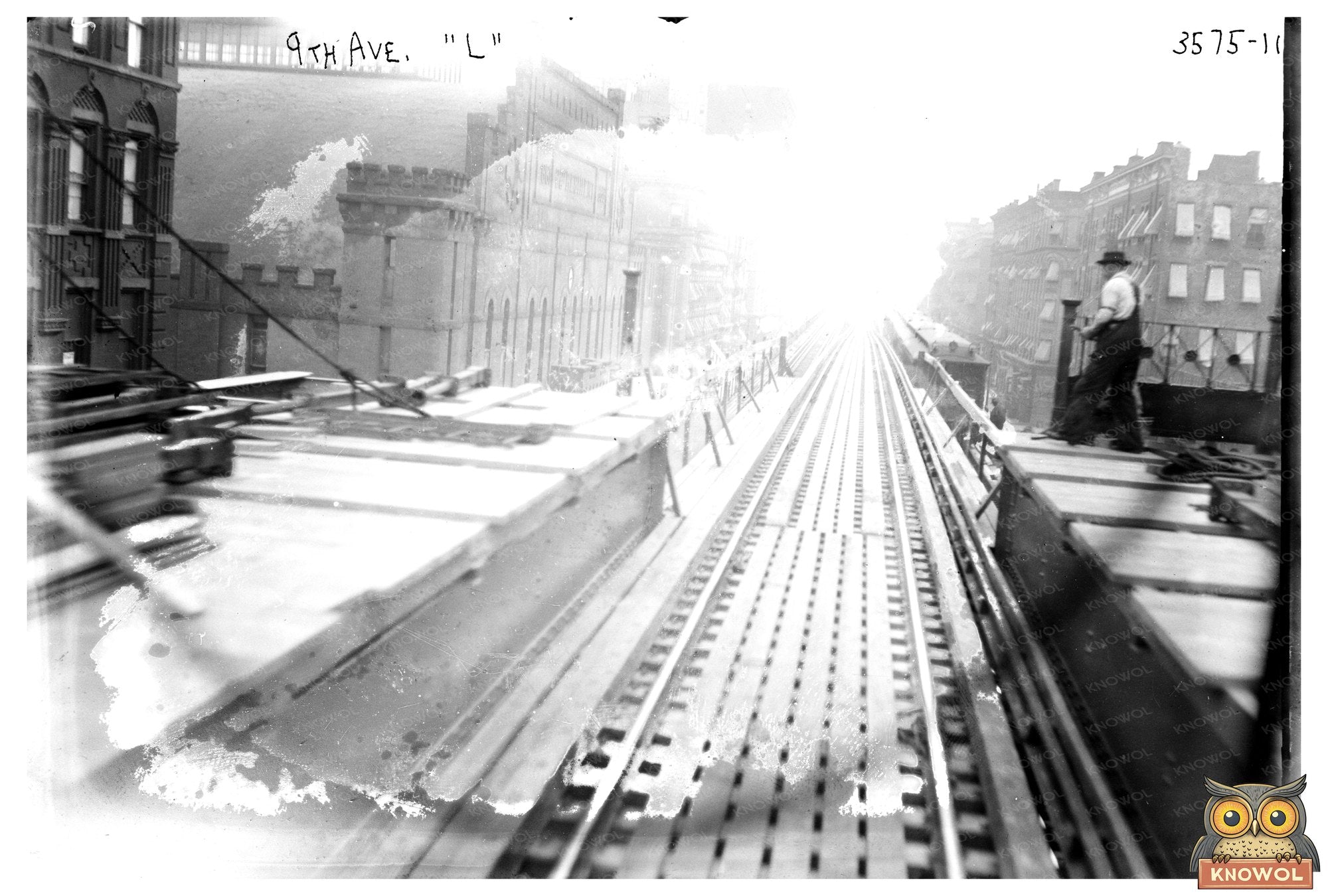 Historic 1914 NYC 9th Ave Express Train Tracks