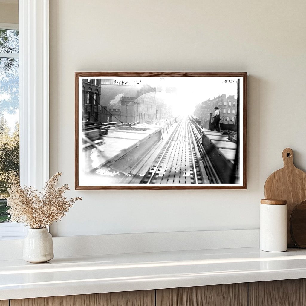 Historic 1914 NYC 9th Ave Express Train Tracks