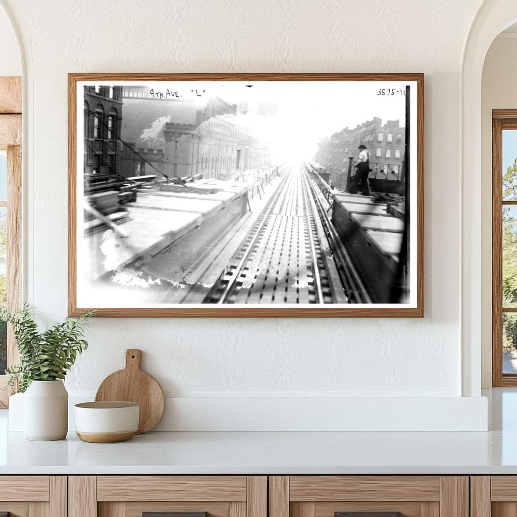 Historic 1914 NYC 9th Ave Express Train Tracks