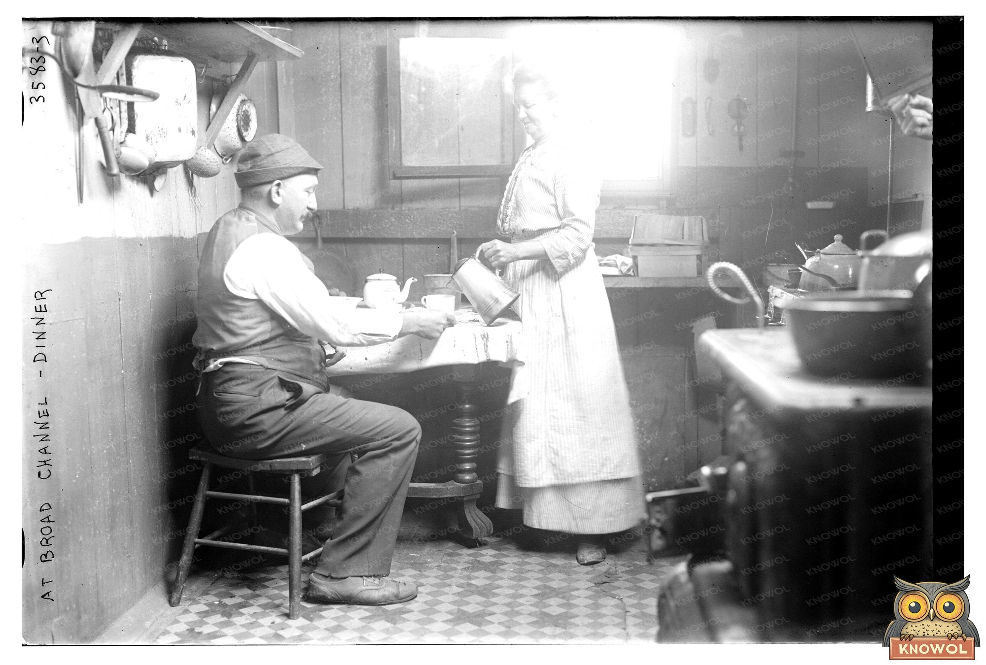 Early 1910s Dinner Gathering at Broad Channel