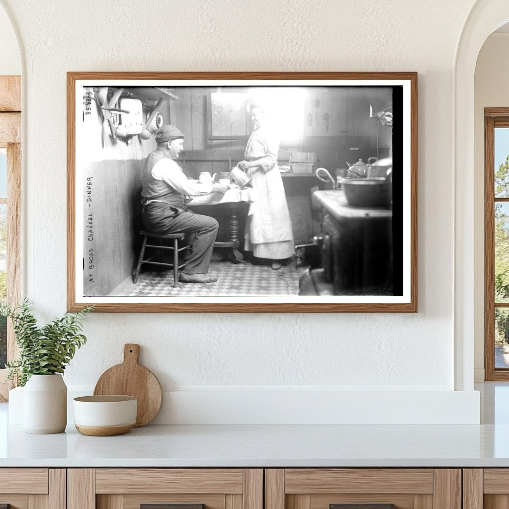 Early 1910s Dinner Gathering at Broad Channel