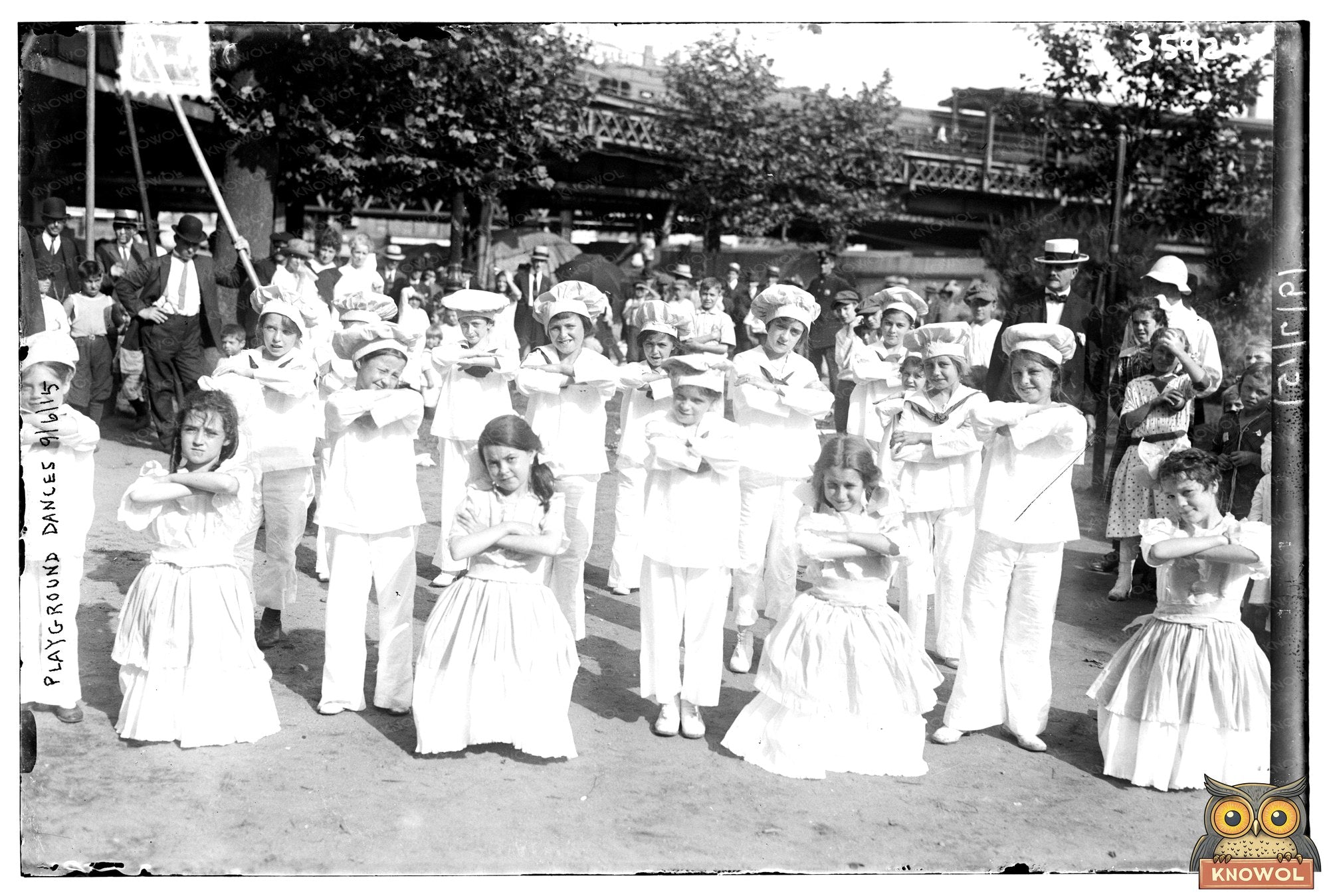 Joyful Community Dance at the Park, 1915