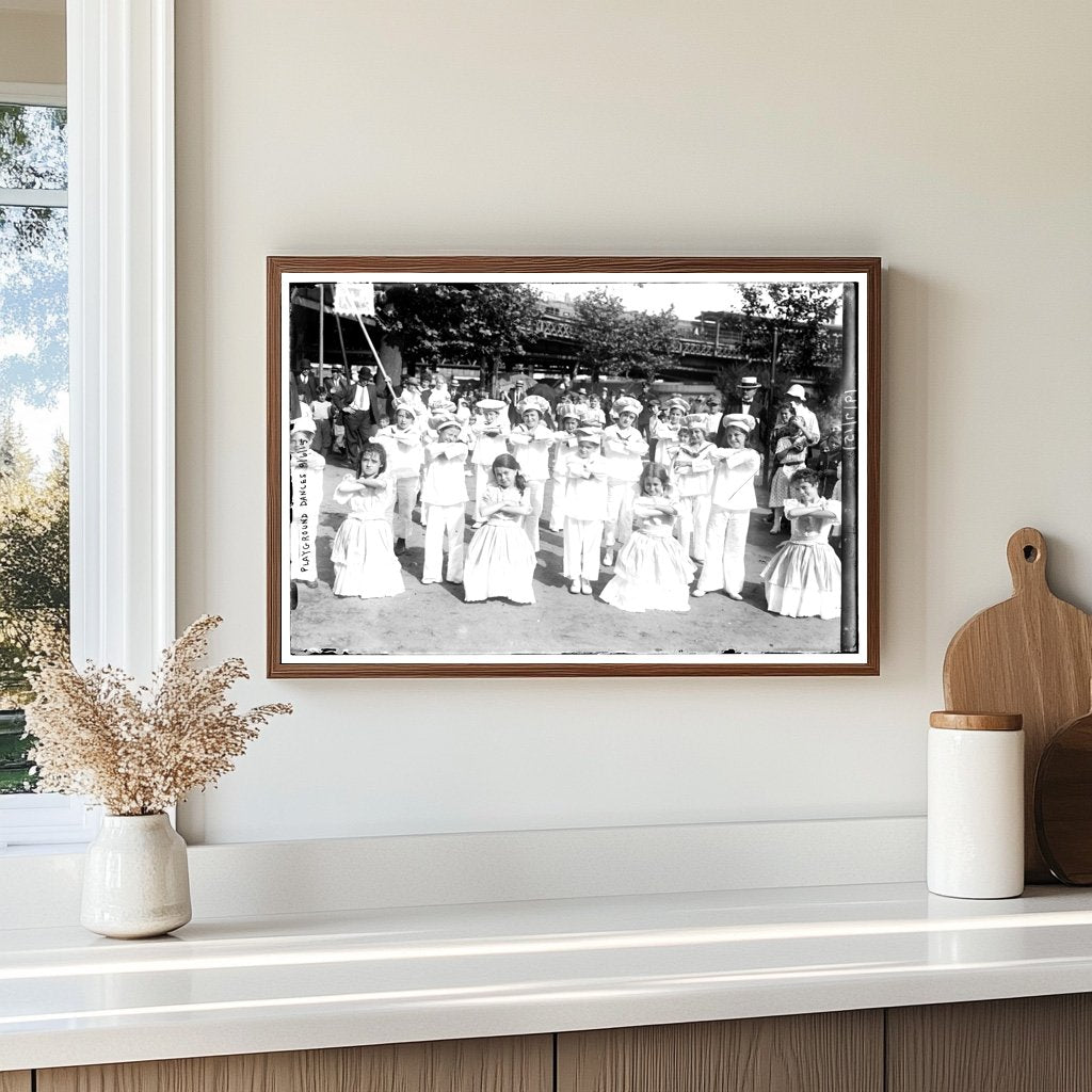 Joyful Community Dance at the Park, 1915
