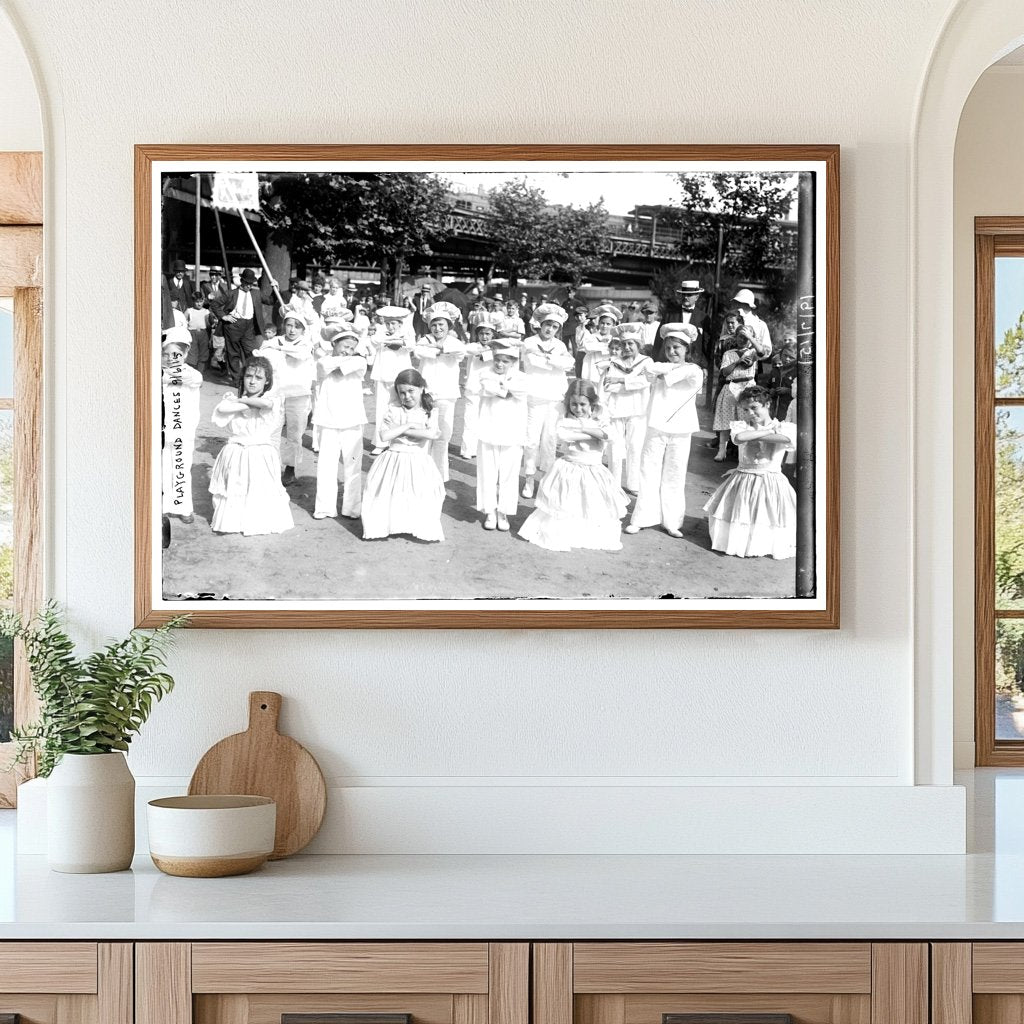 Joyful Community Dance at the Park, 1915