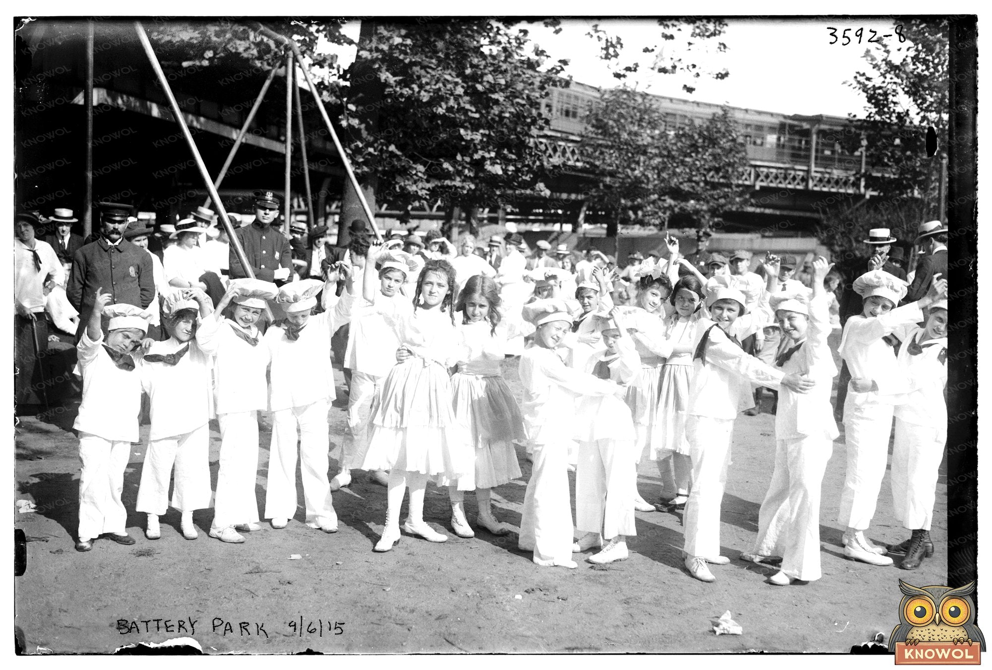 Historic Battery Park Scene, NYC - September 1915