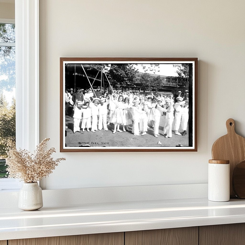 Historic Battery Park Scene, NYC - September 1915