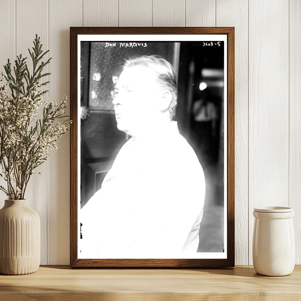 Circa 1910 Portrait of Don Marquis, Humorist Extraordinaire