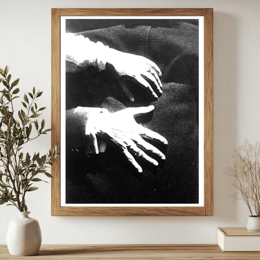 Historic Kreisler's hands Print, Vintage Art