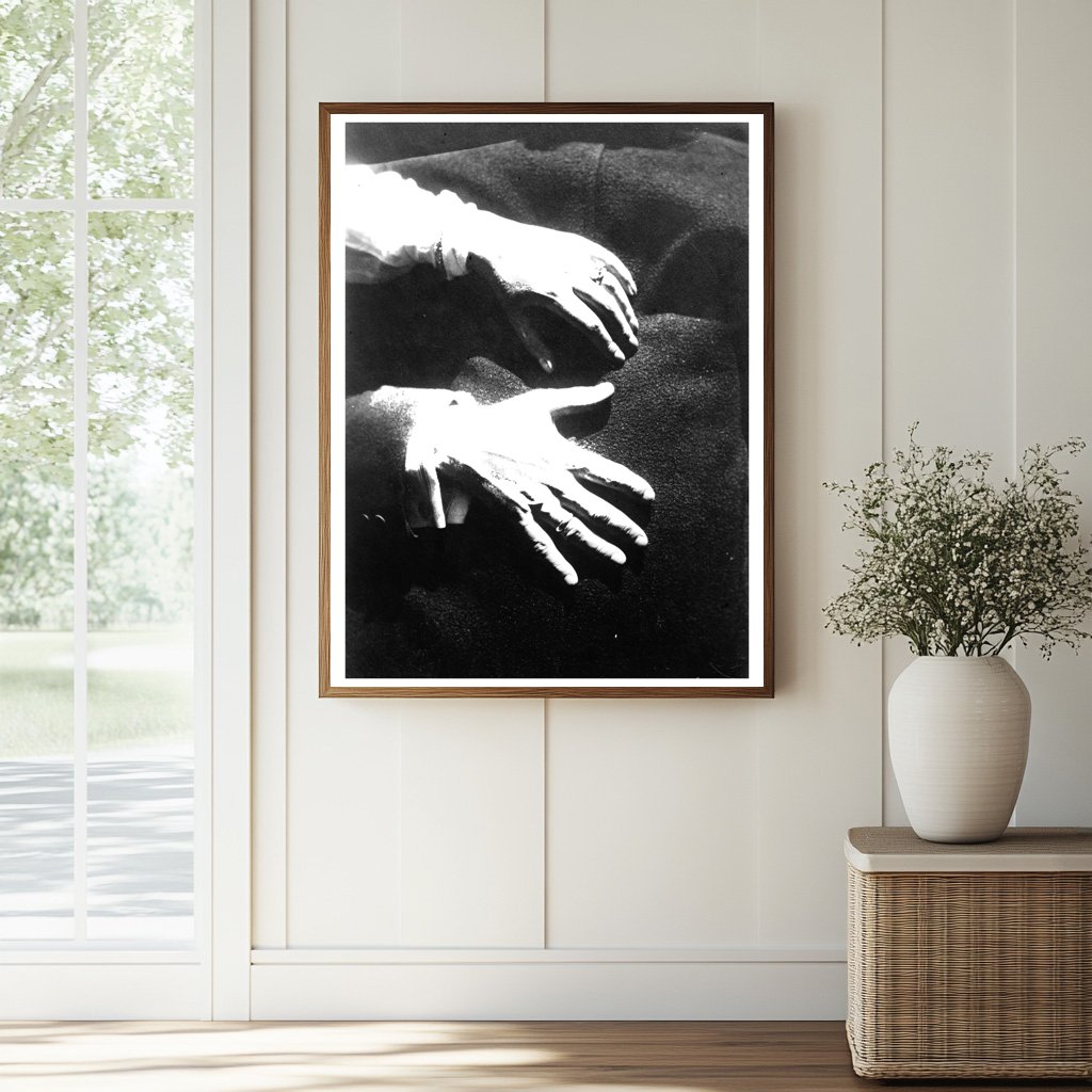 Historic Kreisler's hands Print, Vintage Art