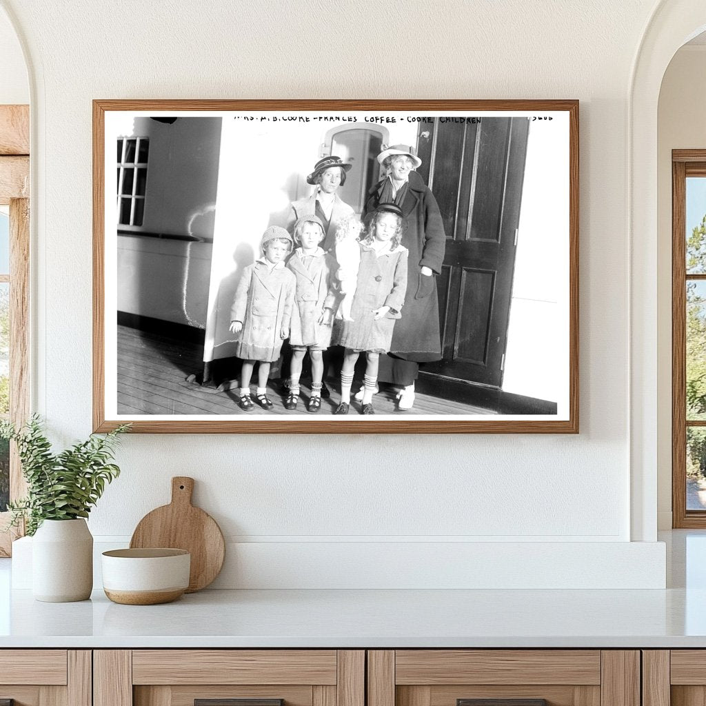 Vintage Family Portrait: Cooke Family, 1915