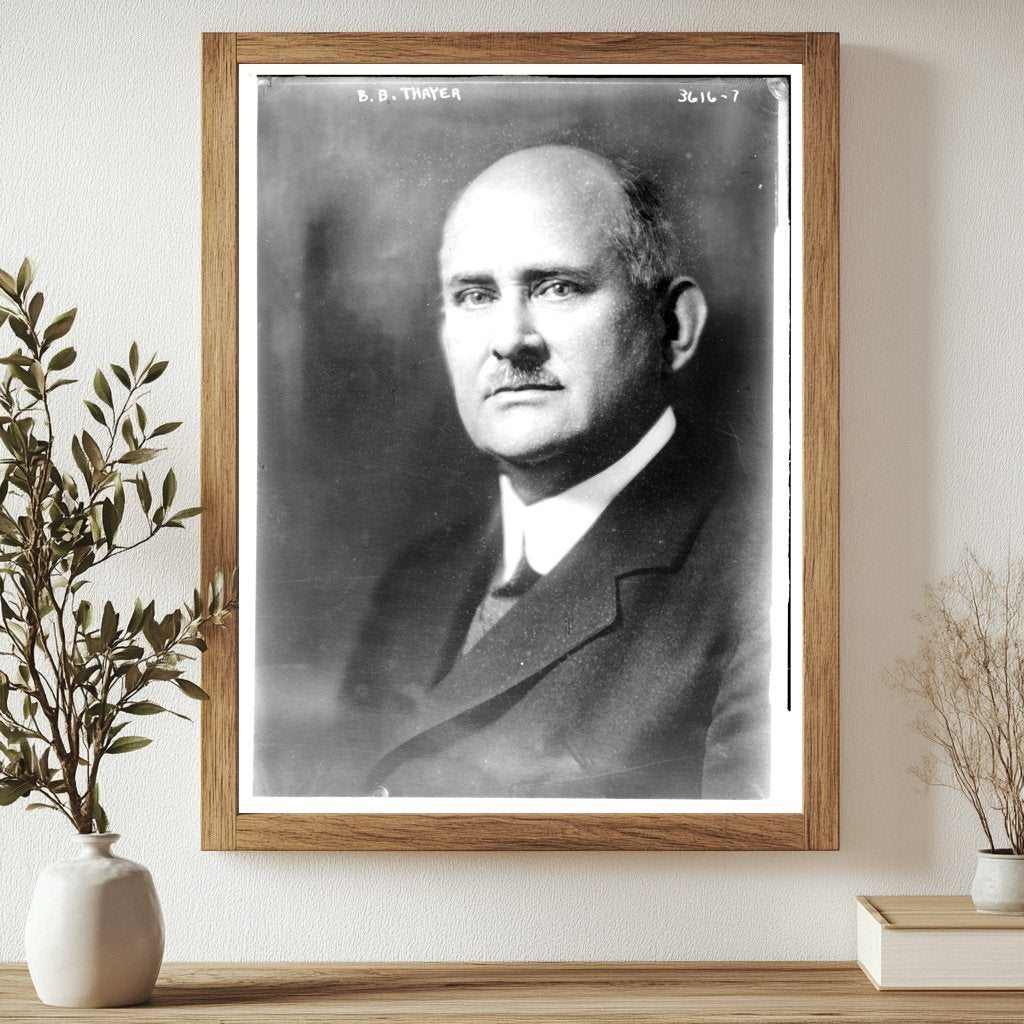 Historic B.B. Thayer Print, Vintage Art
