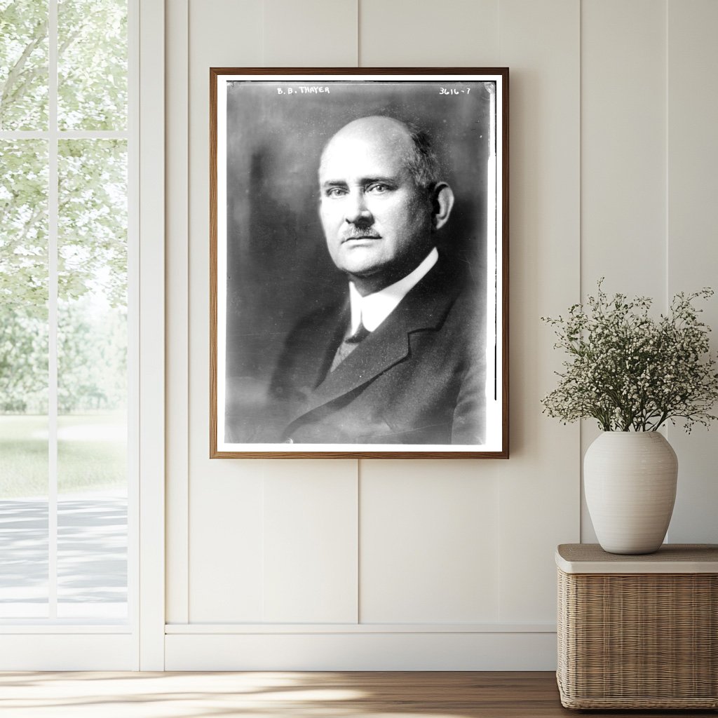 Historic B.B. Thayer Print, Vintage Art