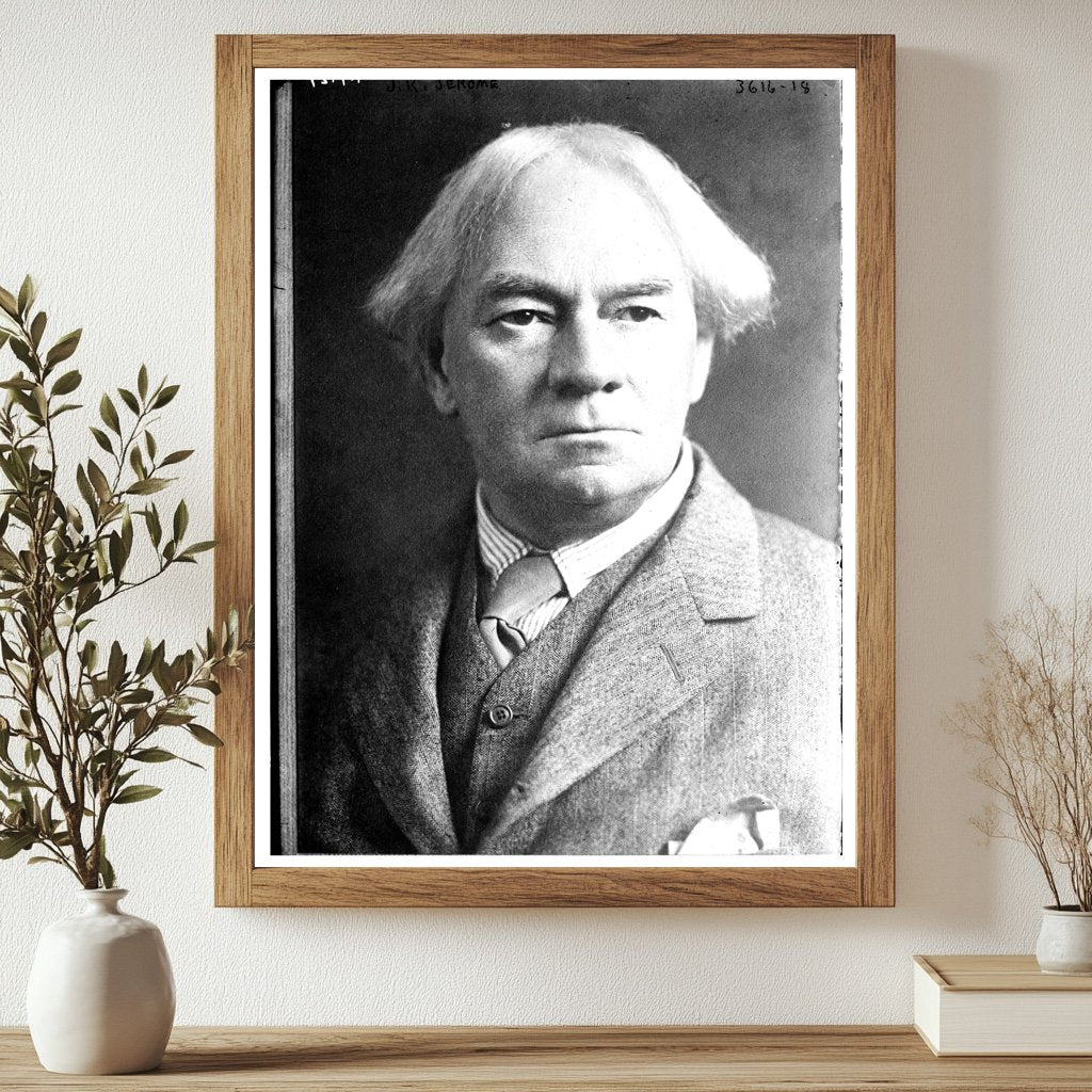 Historic J.K. Jerome Print, Vintage Art