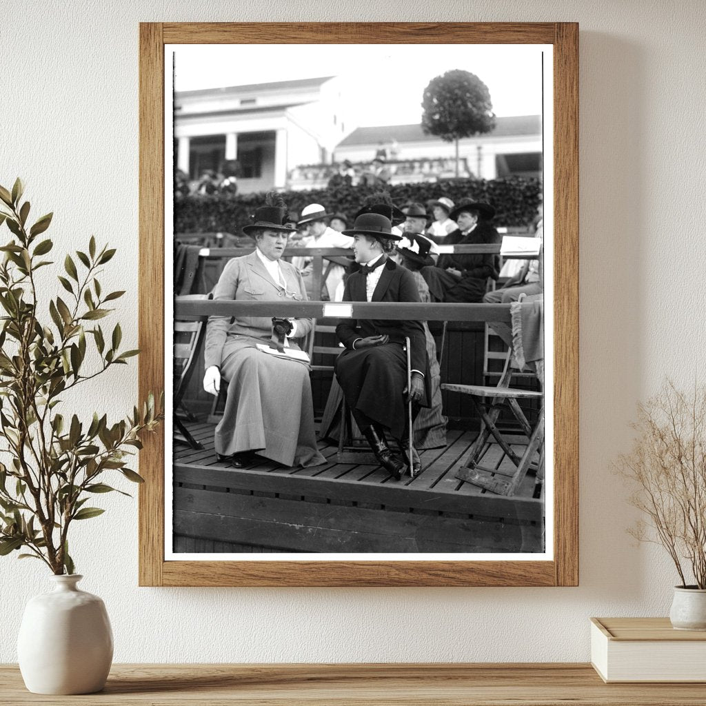 Historic Mrs. P.D. & Vera Cravath Print, Vintage Art
