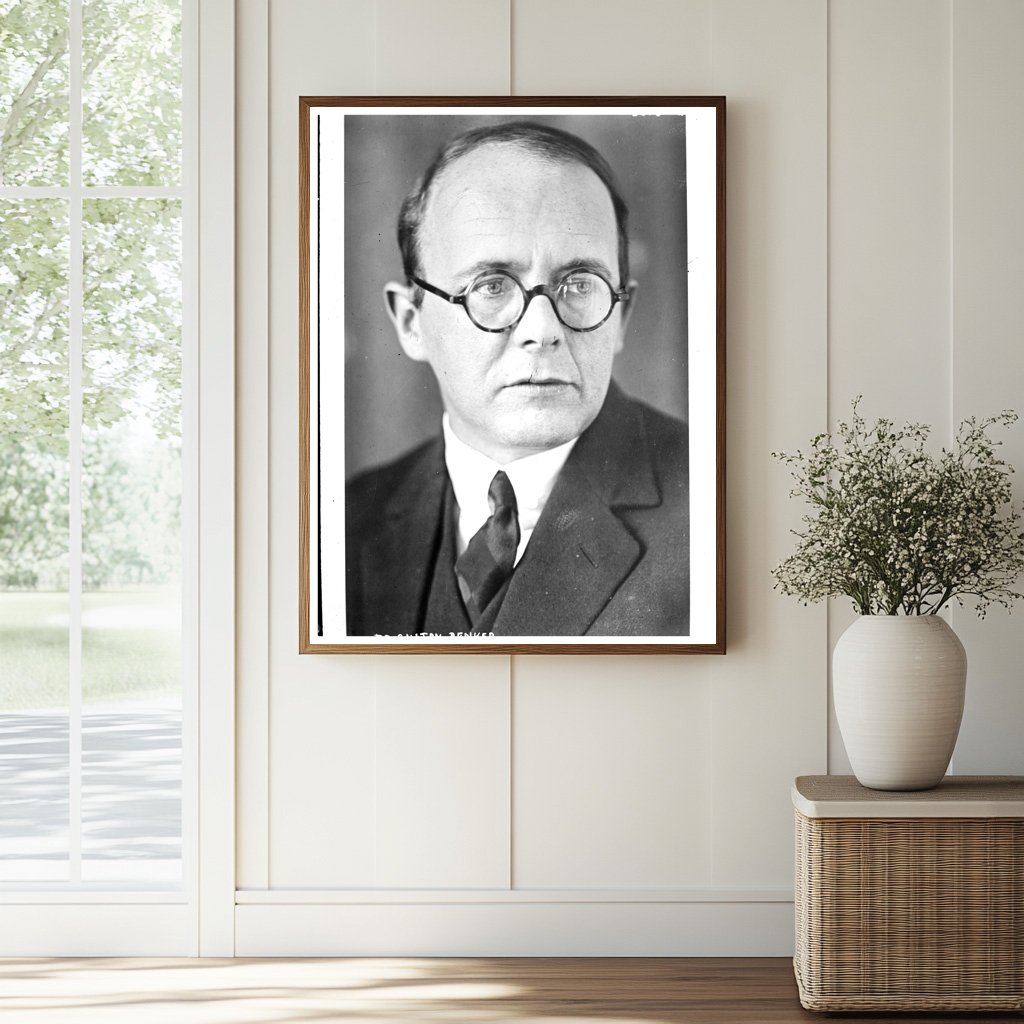 Historic Dr. Gustav Renker Print, Vintage Art