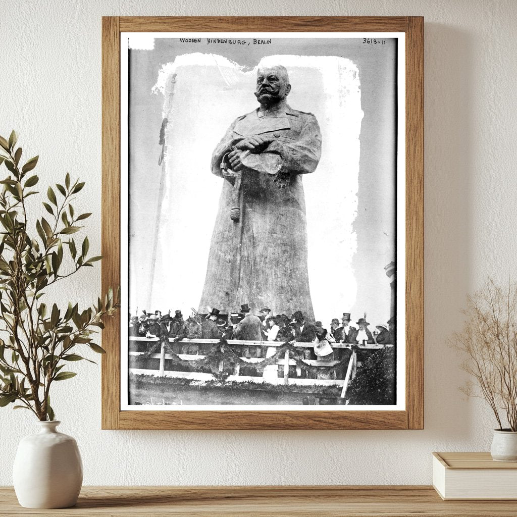 Historic Wooden Hindenburg, Berlin Print, Vintage Art