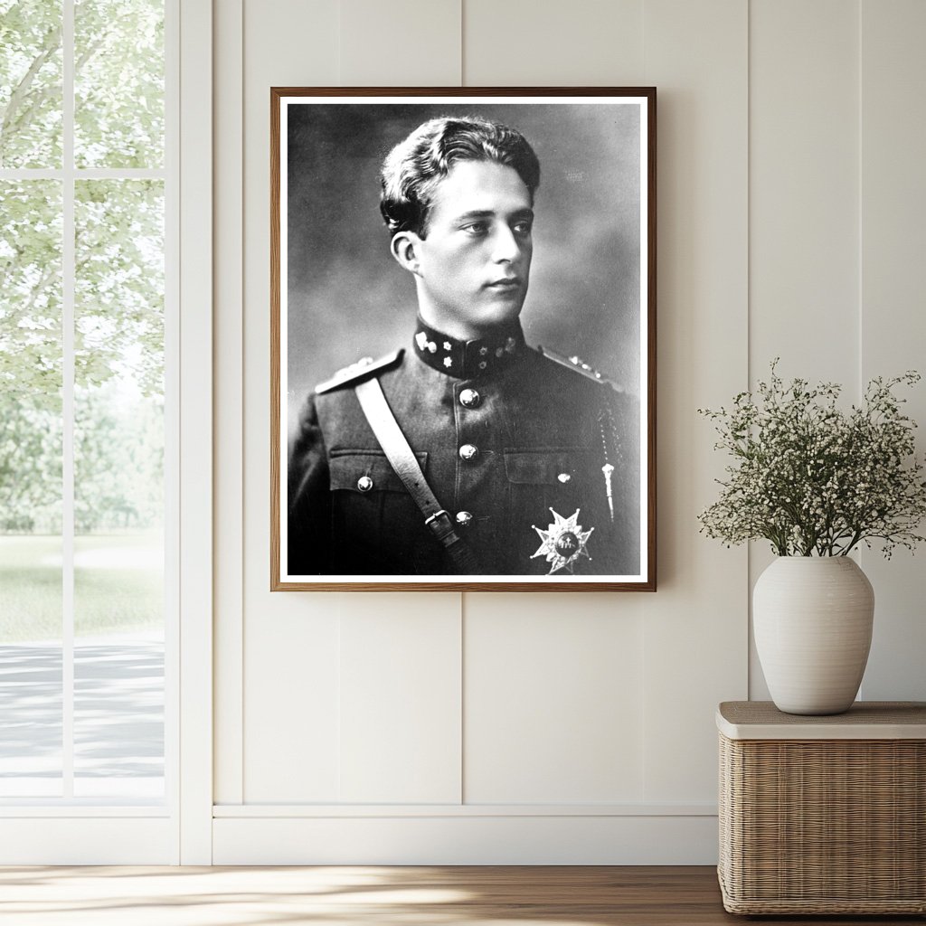 Historic Cr. Prince of Belg. Print, Vintage Art