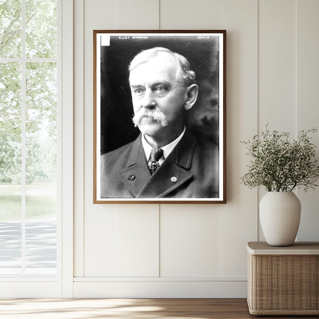 Historic Elias Monfort Print, Vintage Art
