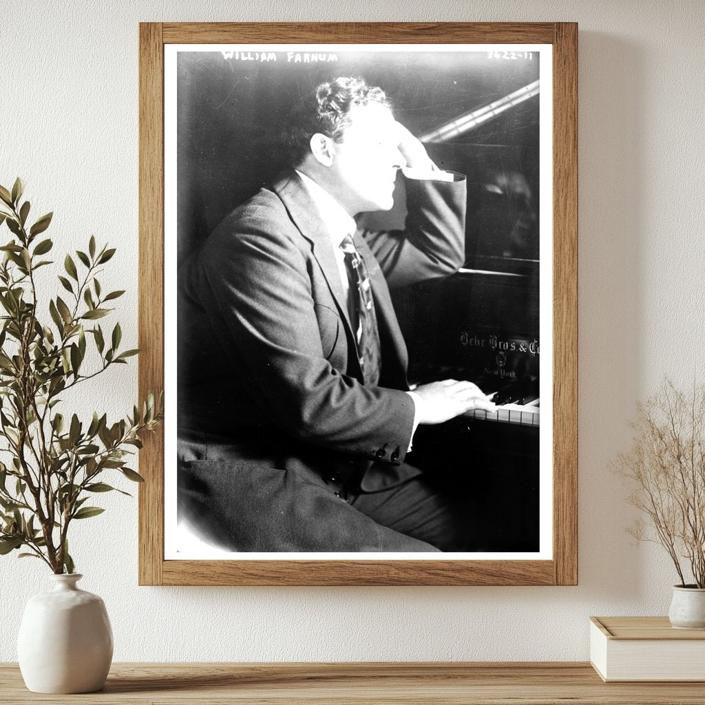 Historic William Farnum Print, Vintage Art