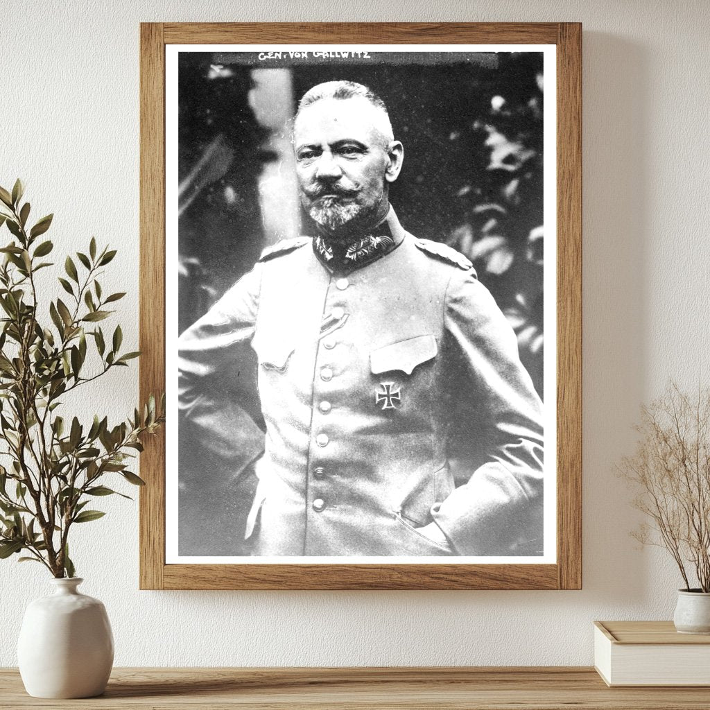Historic Gen. Von Gallwitz Print, Vintage Art