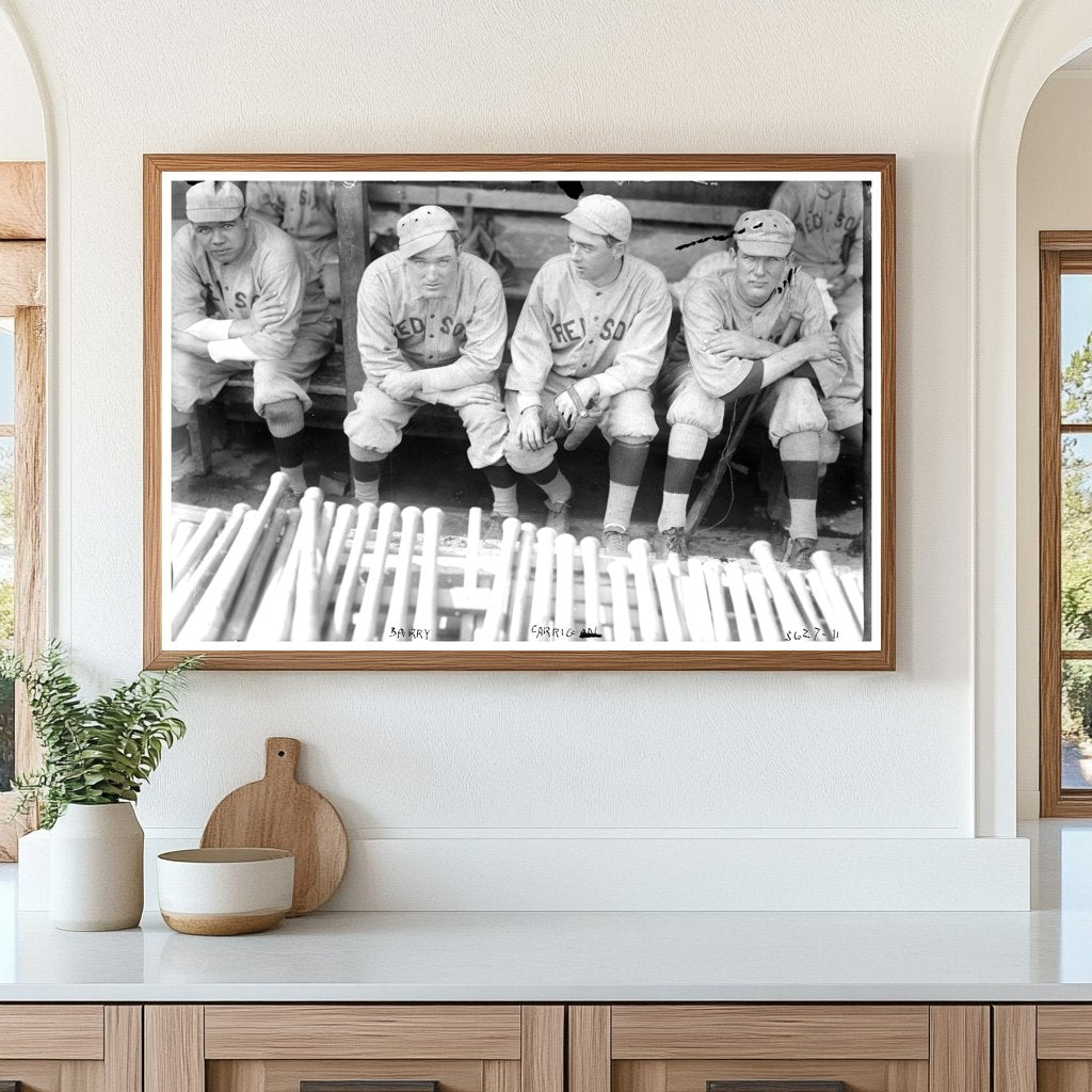 1915 Boston Red Sox Legends: Ruth, Carrigan & Team