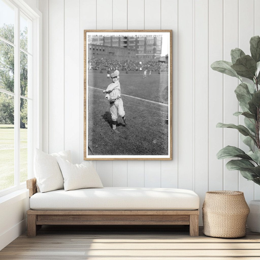 1915 Bill Leonard: Boston Red Sox Mascot in Action