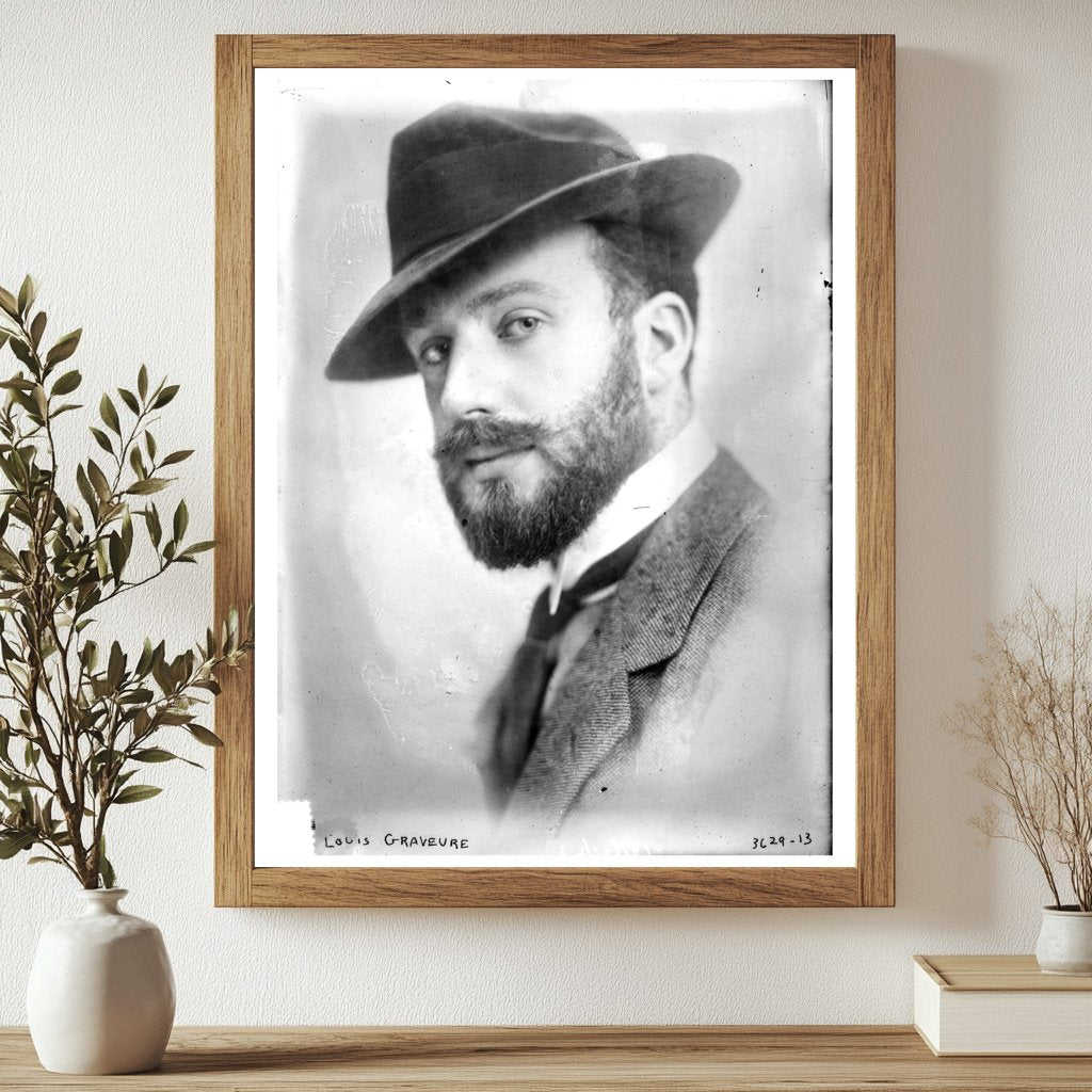 Historic Louis Graveure Print, Vintage Art