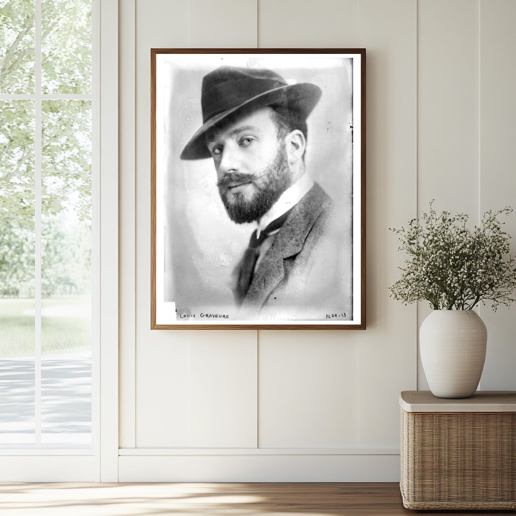 Historic Louis Graveure Print, Vintage Art