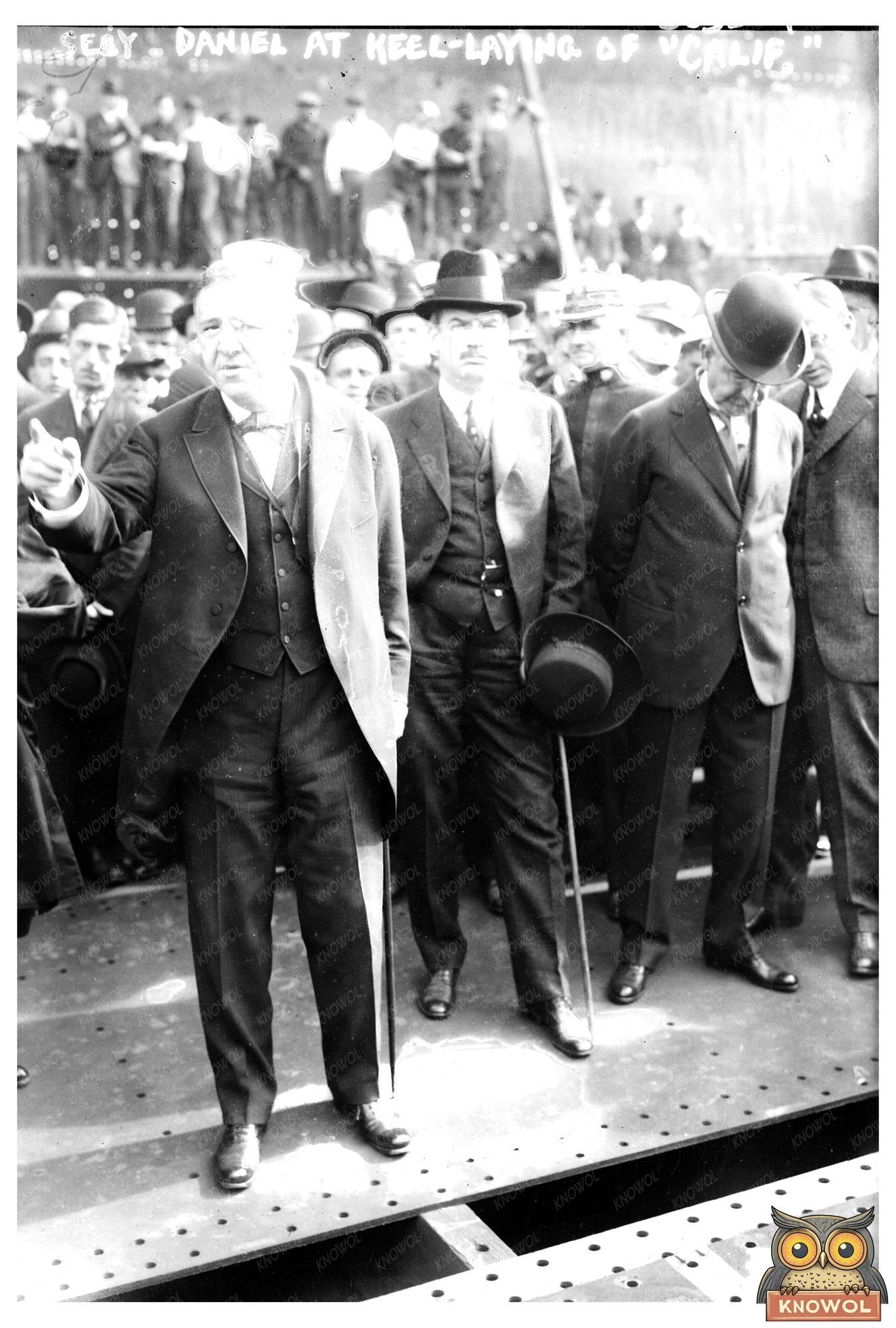 Historic Keel-Laying Ceremony of USS California, 1915