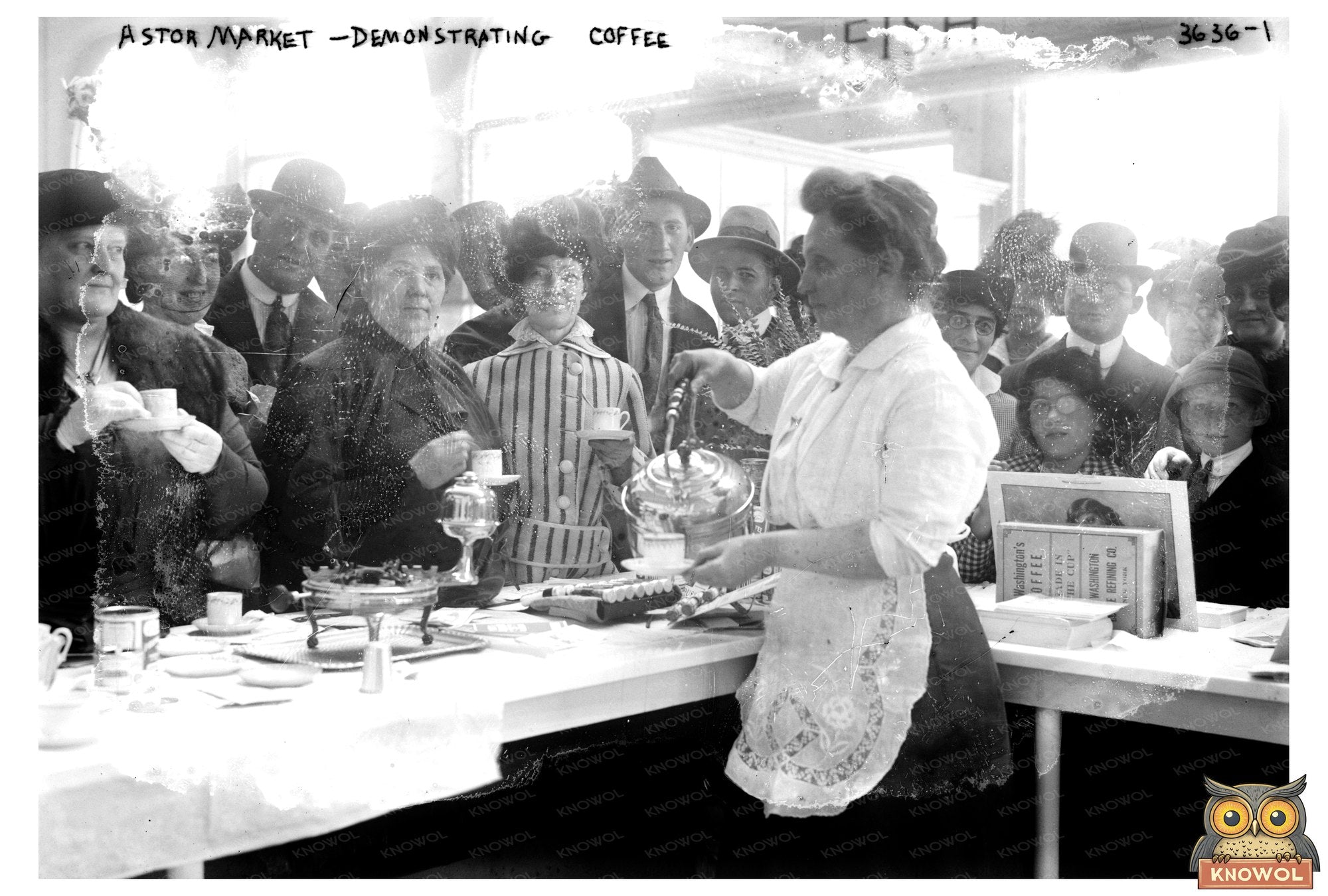 Historic Coffee Demo at Astor Market, NYC (1910-1915)