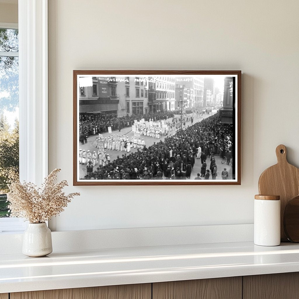 Historic Womens Suffrage Parade in NYC, 1915