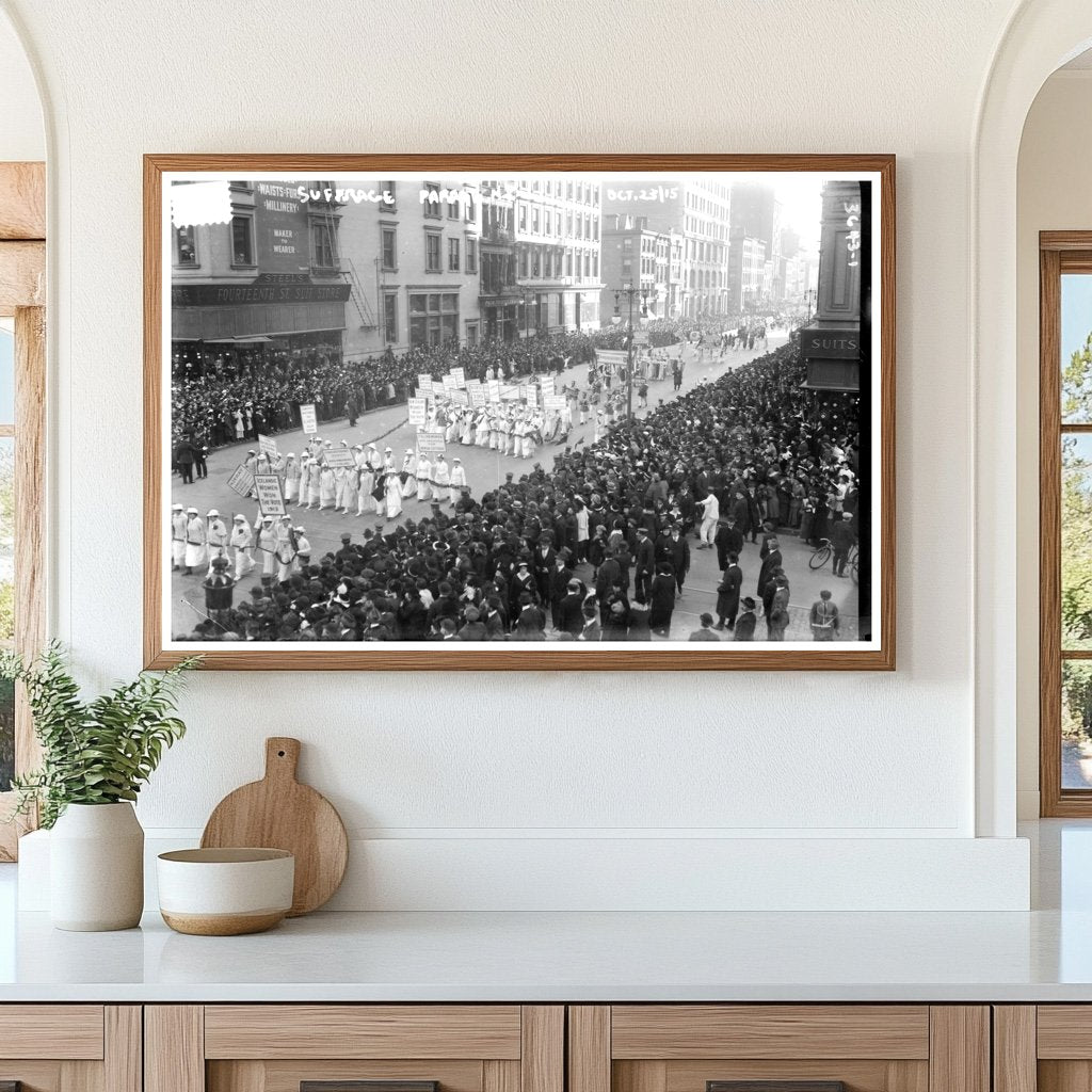 Historic Womens Suffrage Parade in NYC, 1915