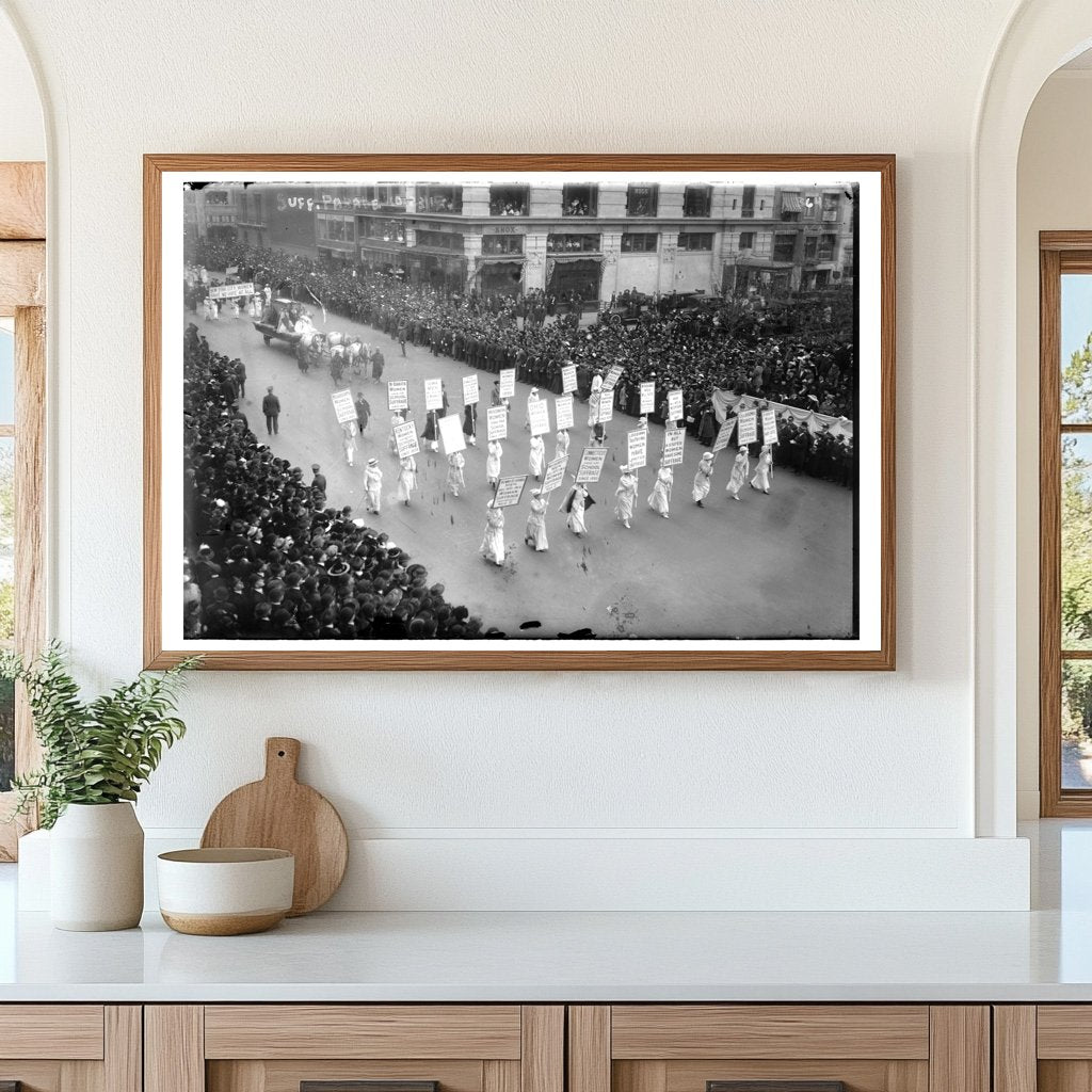 1915 New York Suffrage Parade Celebrating Womens Rights