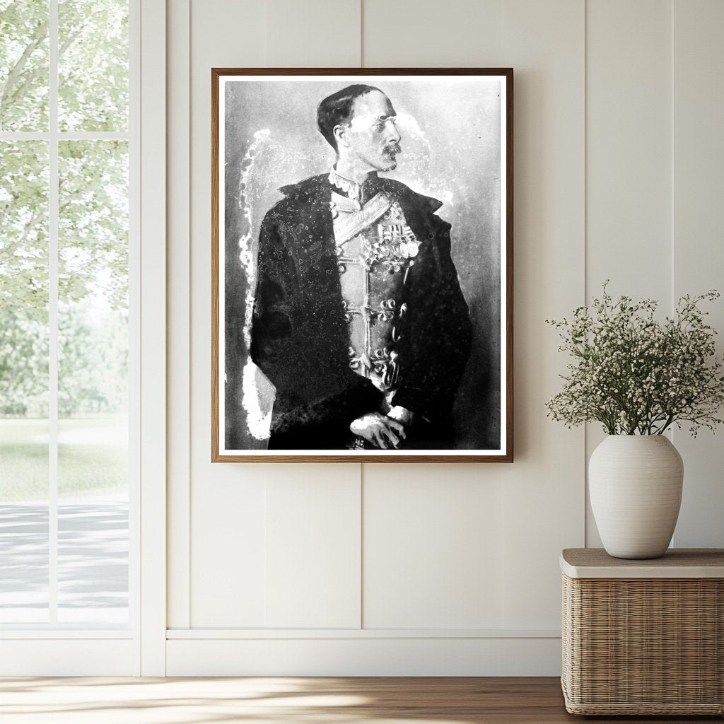 Historic Gen. Sir Ian Hamilton Print, Vintage Art