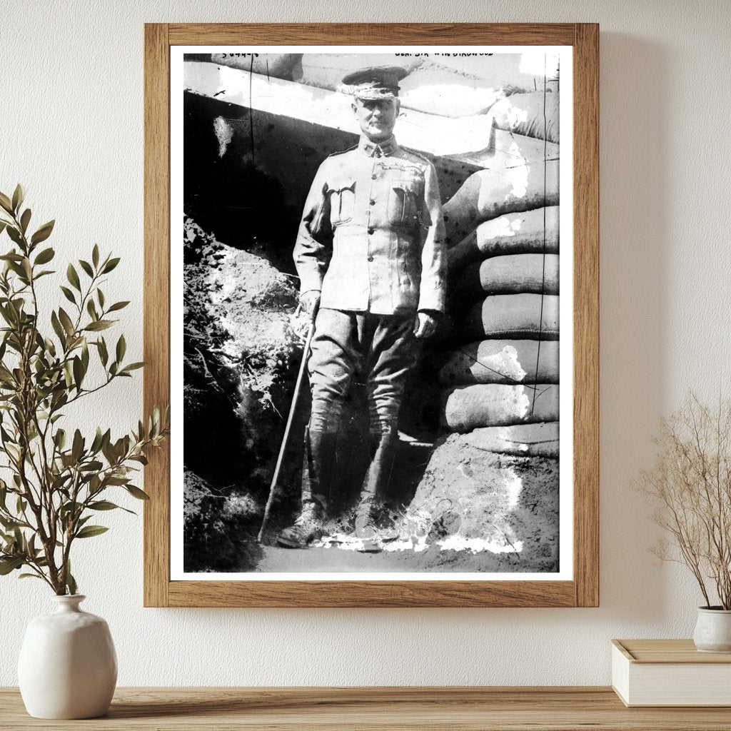 Historic Gen. Sir W.R. Birdwood Print, Vintage Art
