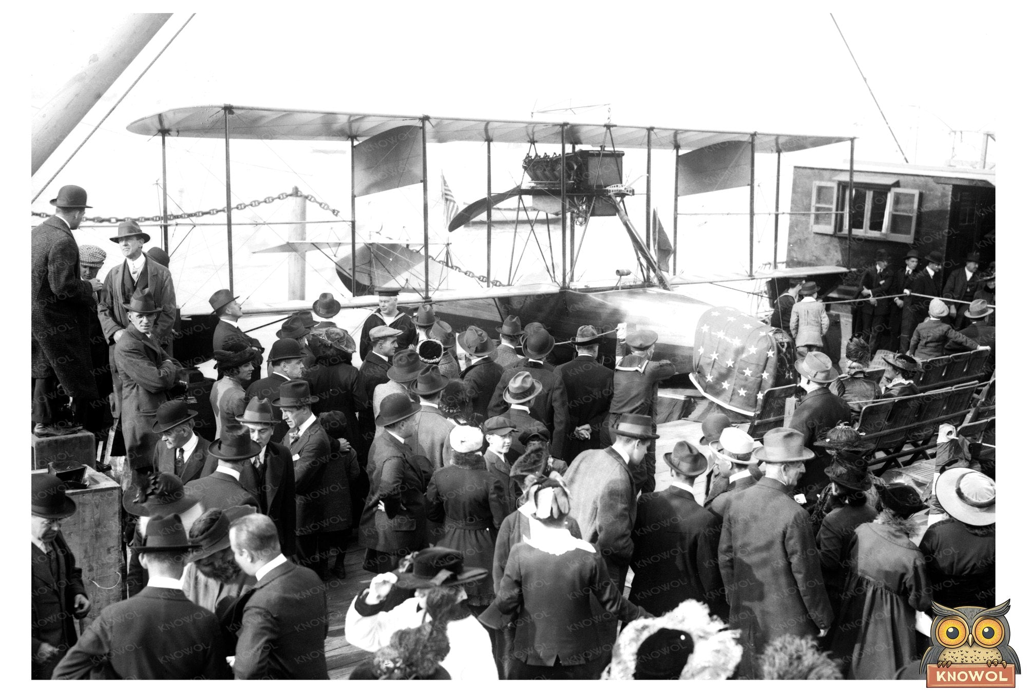 1915 New York Naval Militia Hydroaeroplane in Action