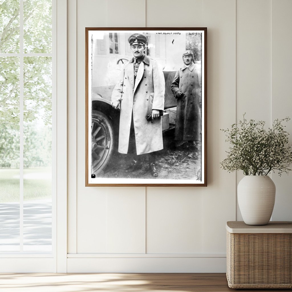 Historic Lt. Helmut Herth Print, Vintage Art