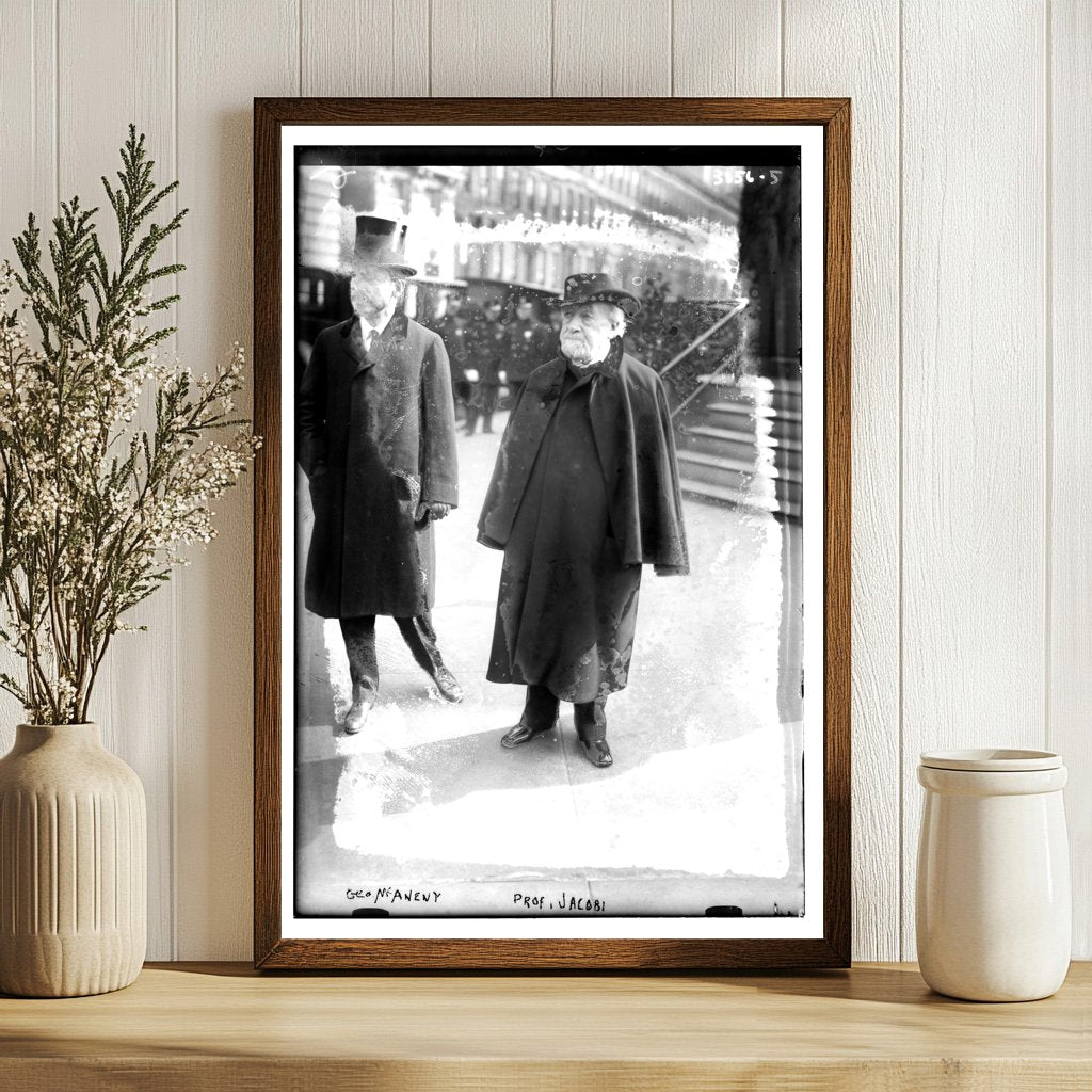 Historic Portrait of Geo. McAneny & Prof. Jacobi (1910)
