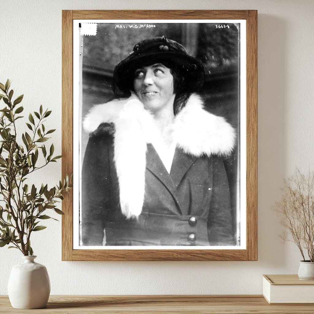 Historic Mrs. W.G. McAdoo Print, Vintage Art