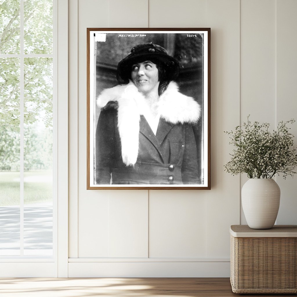 Historic Mrs. W.G. McAdoo Print, Vintage Art